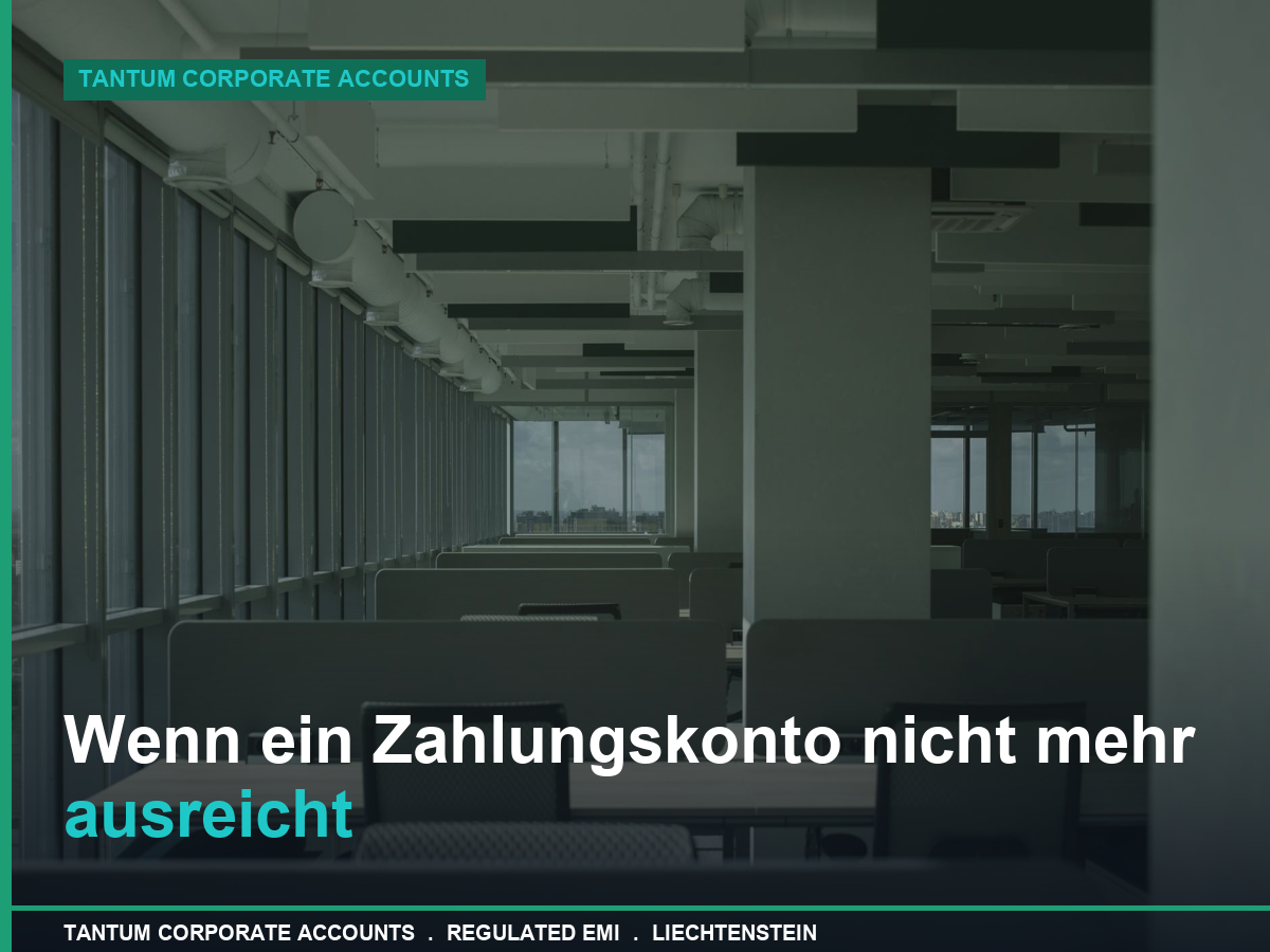 Wenn ein Zahlungskonto nicht mehr ausreicht