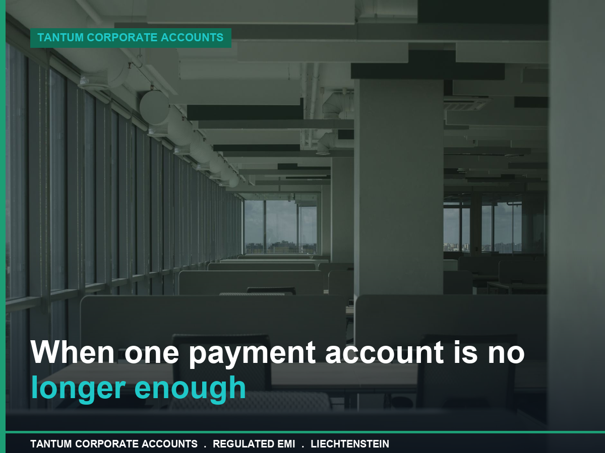 When One Payment Account Is No Longer Enough