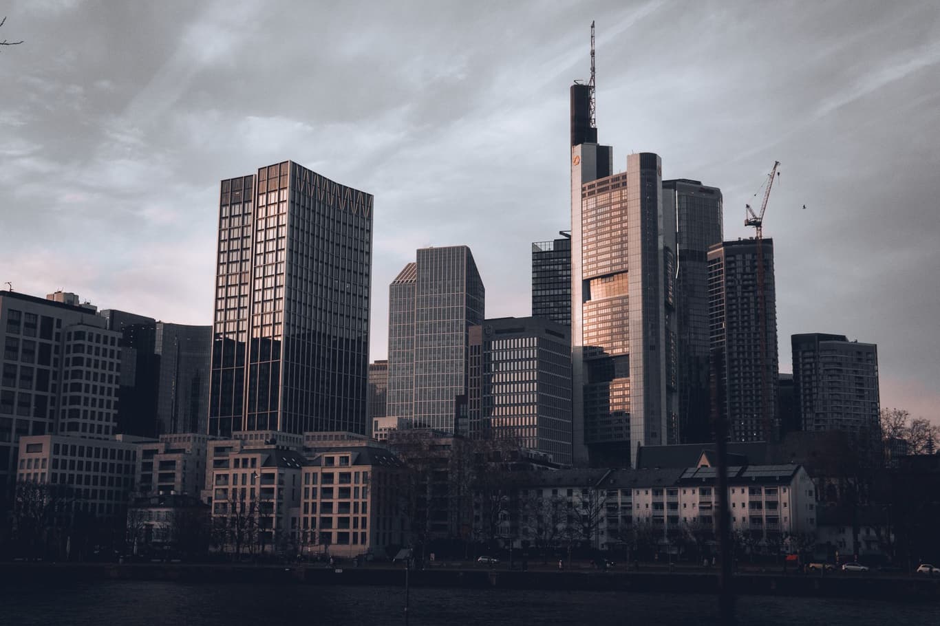 Modern financial district office buildings in European city representing EEA regulatory framework