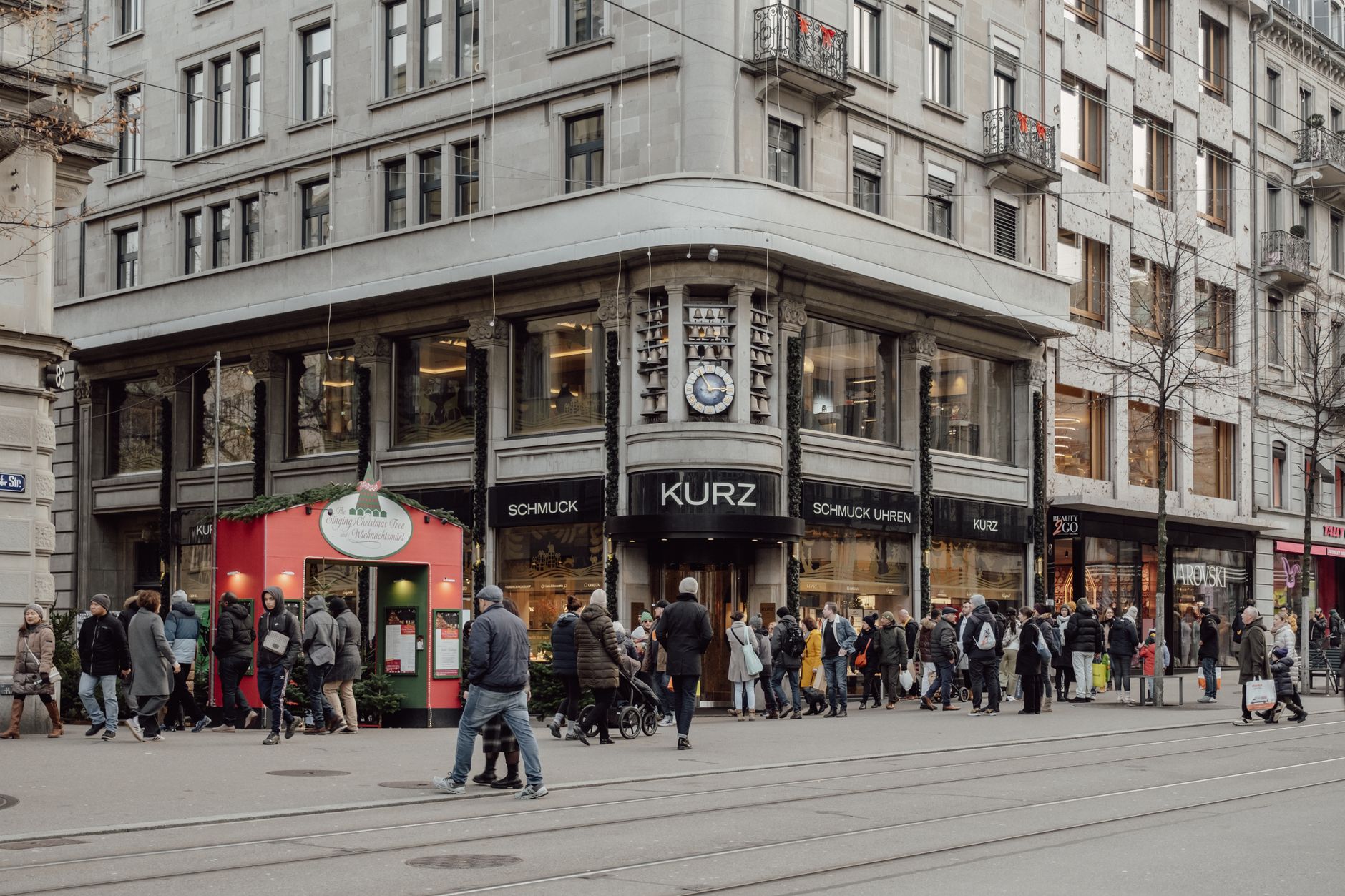 Business district in Zurich, Switzerland – international financial infrastructure